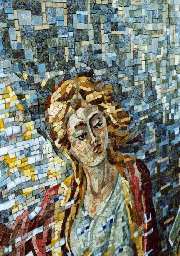 Detail aus dem Fassadenmosaik