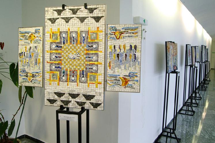 Fl&uuml;gelaltar, beidseitiges Mosaik