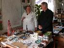 Besuch von Abt Raimund Schreier in der Werkst&auml;tte